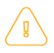 Orange varningstriangel